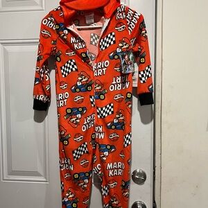 Nintendo Mario Kart Red Kids One-Piece Footie Pajama